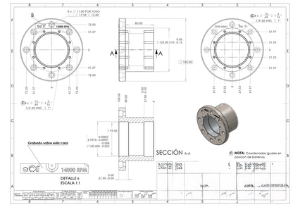 Planos Profesionales para Manufactura (ASME / ISO)