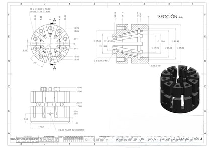 Planos Profesionales para Manufactura (ASME / ISO)